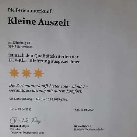 Kleine Auszeit Eifel Apartment Nettersheim